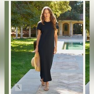 Frank and Eileen Perfect Tee Maxi Dress in Navy